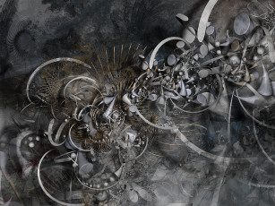 Картинка 3д графика fractal фракталы абстракция