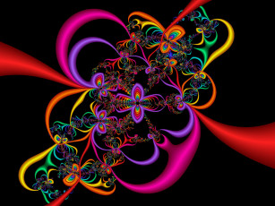 Картинка 3д графика fractal фракталы фрактал узор