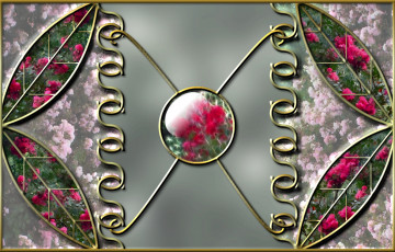 Картинка 3д графика fractal фракталы фон узор