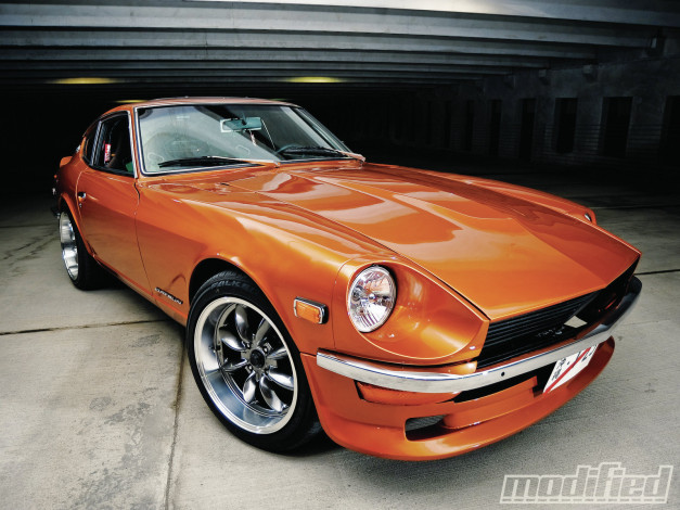 Обои картинки фото 1973, datsun, 240z, автомобили, nissan