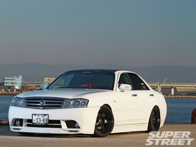 Обои картинки фото 1998, nissan, gloria, y34, автомобили, datsun