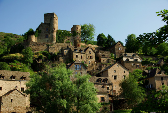 Обои картинки фото франция, белькастель, города, здания, дома