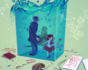 Картинка аниме ib garry eve mary