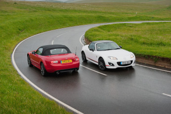 Картинка 2012 mazda mx kuro автомобили дорога