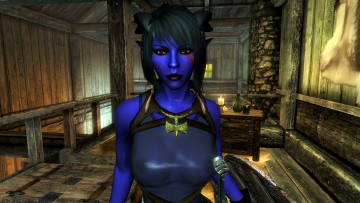 Картинка 3д графика elves эльфы фея свеча стол комната