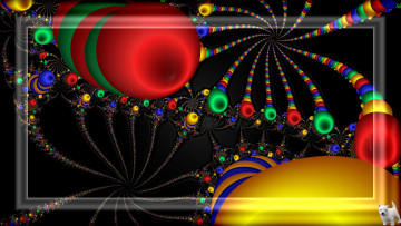 Картинка 3д графика fractal фракталы цвета узор фон