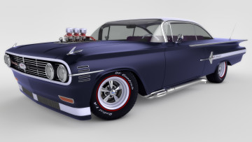 Картинка автомобили 3д chevrolet 1960