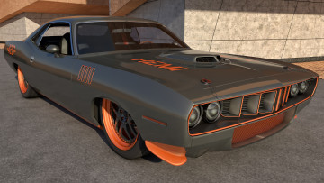 Картинка автомобили 3д plymouth 1971