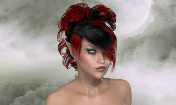 Картинка 3д графика elves эльфы рыжая эльфийка