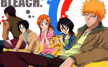Картинка аниме bleach игрушка девушки парни