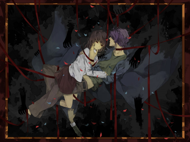 Обои картинки фото аниме, ib, garry, eve