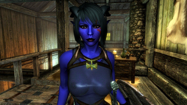 Обои картинки фото 3д, графика, elves, эльфы, фея, свеча, стол, комната