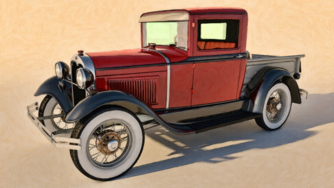 Обои картинки фото автомобили, рисованные, ford, 1930
