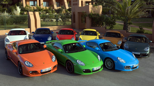 Обои картинки фото porsche, cayman, автомобили, dr, ing, h, c, f, ag, германия, спортивные, элитные