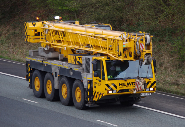 Обои картинки фото hewden mobile crane, техника, краны, автокран
