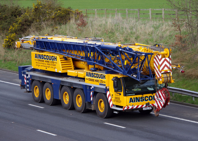 Обои картинки фото ainscough crane hire liebherr mobile crane, техника, краны, автокран