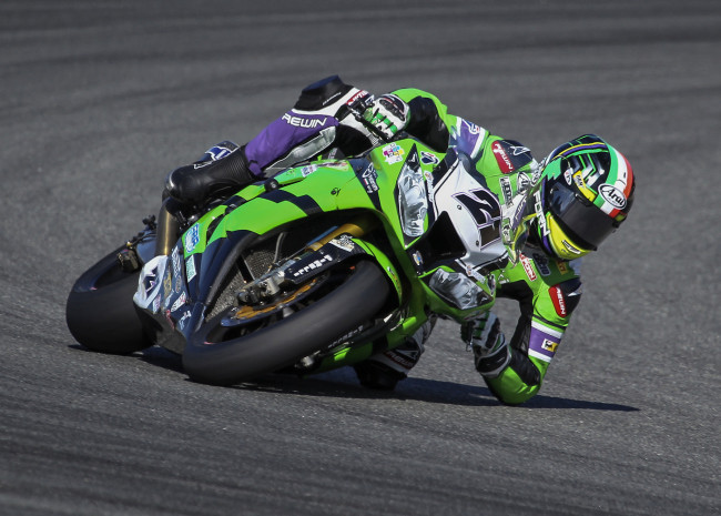 Обои картинки фото спорт, мотоспорт, трасса, экипировка, байк, гонщик