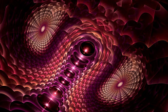 Картинка 3д+графика фракталы+ fractal цвета фон узор