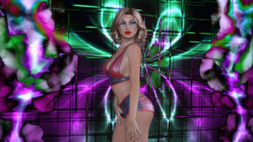 Картинка 3д+графика люди+ people взгляд девушка фон