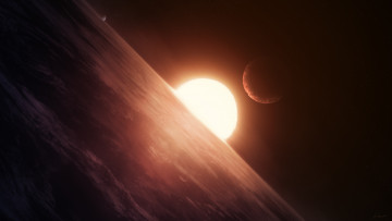 Картинка космос арт вселенная звезды планеты