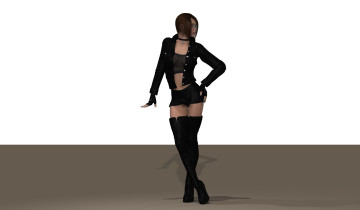 Картинка 3д+графика люди+ people девушка фон взгляд