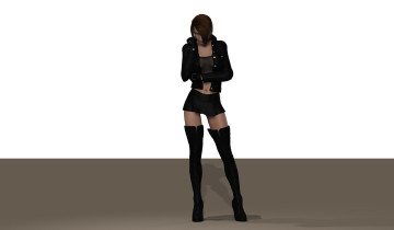 Картинка 3д+графика люди+ people фон взгляд девушка