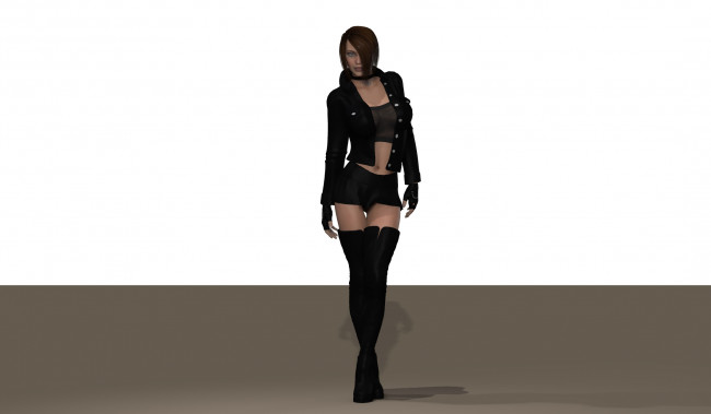 Обои картинки фото 3д графика, люди , people, взгляд, девушка, фон