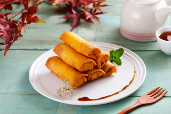 Картинка еда блины +оладьи вилка мята блинчики