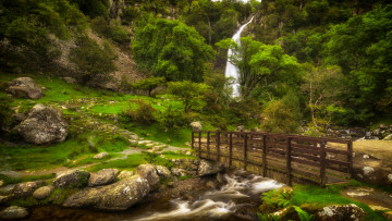 Картинка природа водопады простор