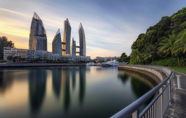 Обои картинки фото singapore, города, сингапур , сингапур, панорама