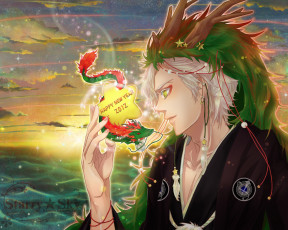 Картинка аниме starry& 9734 sky звёздное небо