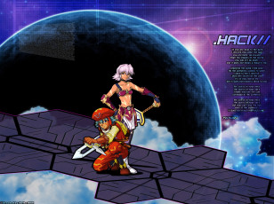 Картинка аниме hack sign воин оружие black rose mimiru kite