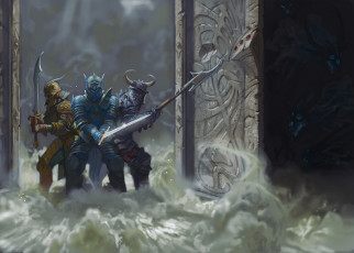 Картинка фэнтези люди рыцари