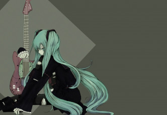 Картинка аниме vocaloid мику