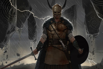 Картинка фэнтези люди воин