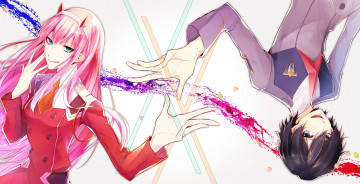 Картинка аниме darling+in+the+frankxx хиро 002