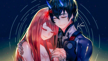 Картинка аниме darling+in+the+frankxx пара любовь