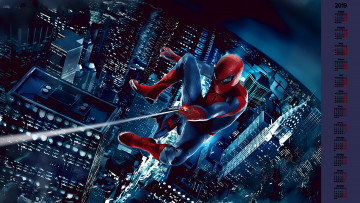 Картинка календари кино +мультфильмы здание небоскреб город человек-паук