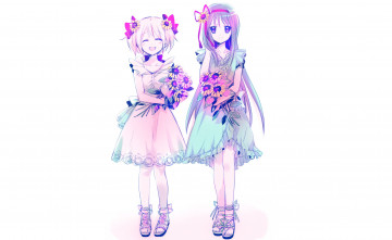 Картинка аниме mahou+shoujo+madoka+magika девочки