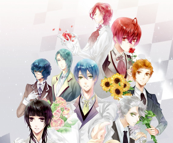 Обои картинки фото аниме, starry&, 9734, sky, звёздное, небо