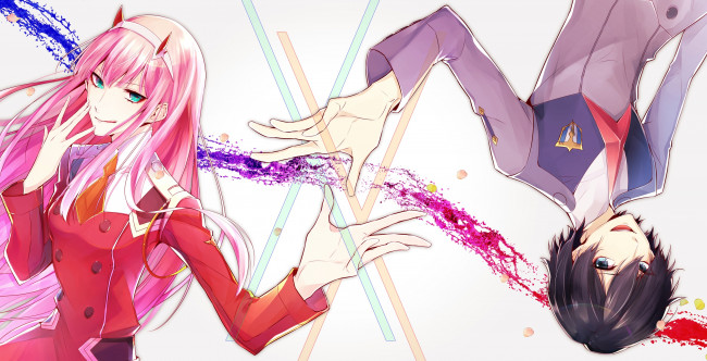 Обои картинки фото аниме, darling in the frankxx, хиро, 002