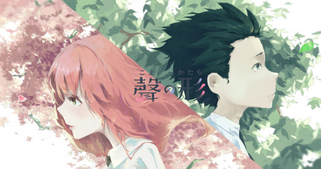 Обои картинки фото аниме, koe no katachi, форма, голоса