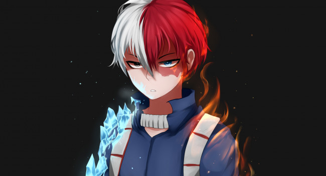 Обои картинки фото аниме, boku no hero academia, тодороки, шото