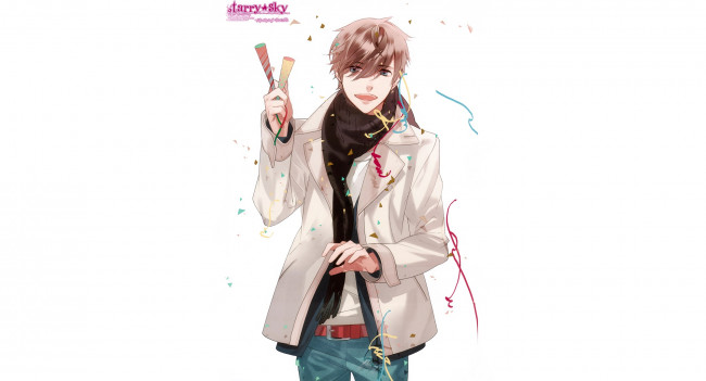 Обои картинки фото аниме, starry&, 9734, sky, звёздное, небо