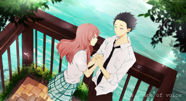 Обои картинки фото аниме, koe no katachi, форма, голоса