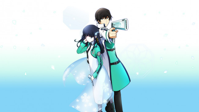 Обои картинки фото аниме, mahouka koukou no rettousei, двое