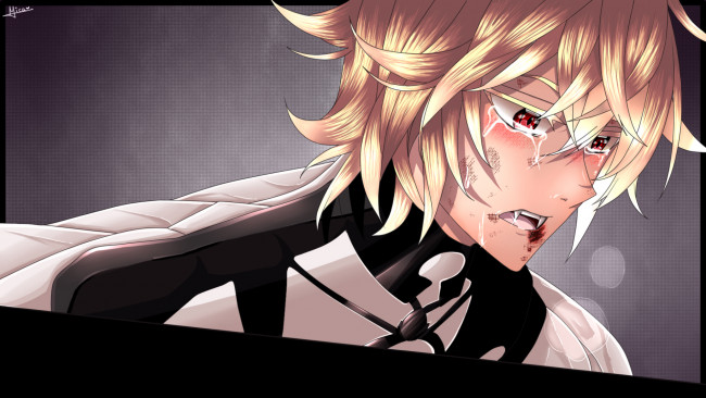 Обои картинки фото аниме, owari no seraph, вампир