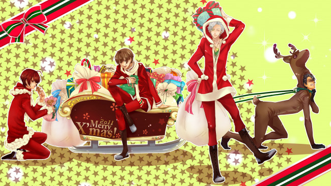 Обои картинки фото аниме, starry&, 9734, sky, звёздное, небо