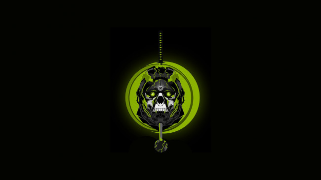 Обои картинки фото рисованное, минимализм, фон, череп