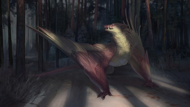 Обои картинки фото рисованное, животные,  сказочные,  мифические, существо